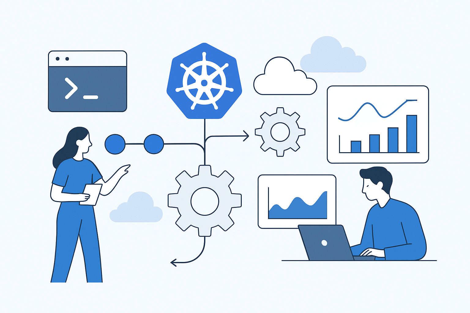 DevOps Infrastructure Illustration
